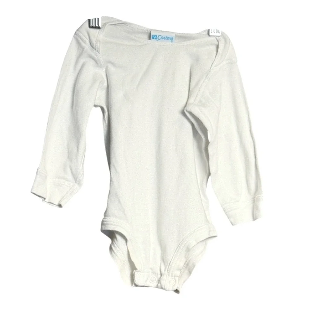 Vintage‎ Carter's One Piece White Size 19–26 Lb 80s Retro Classic USA Minimalist